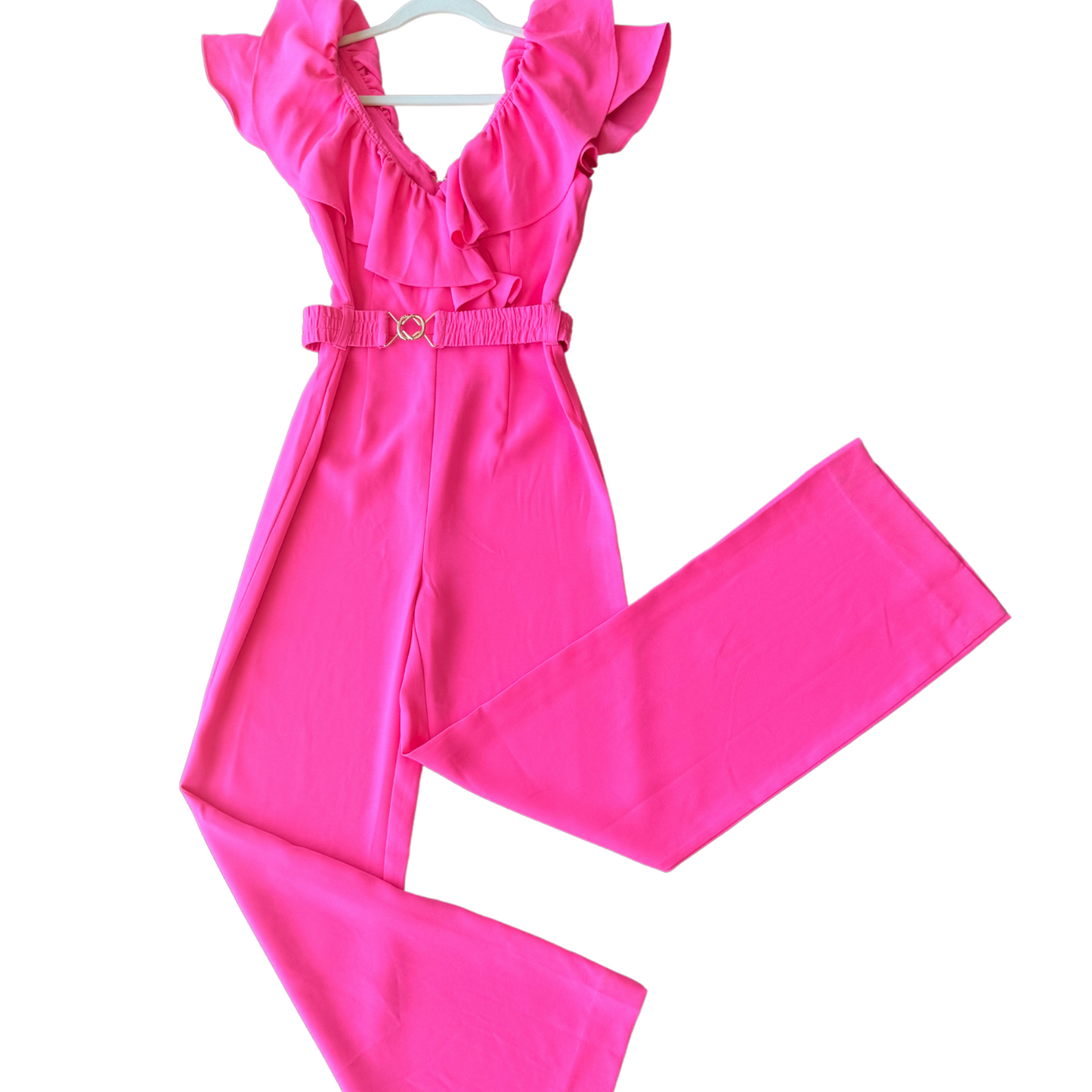 Pink Lilly Pulitzer Preloved Ruffle Jumpsuit