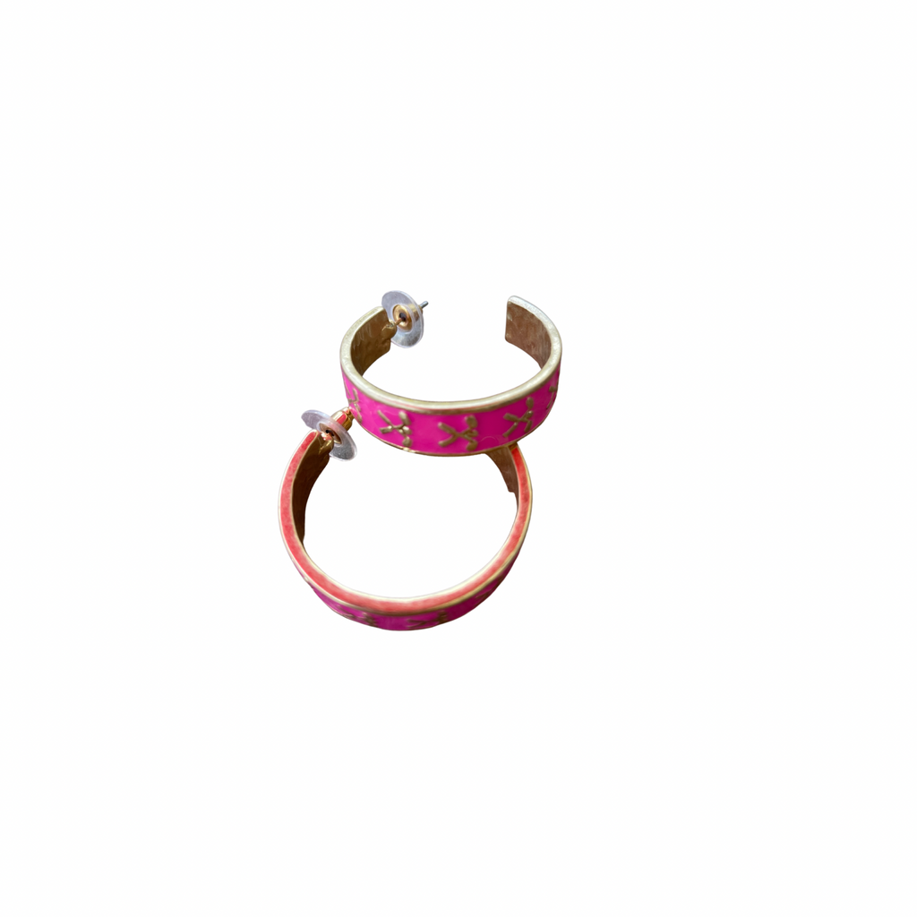 Hoop Golf Earrings
