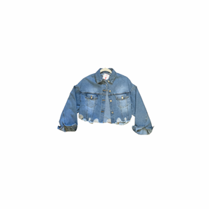 The Sophia Antenella Denim Raw Hem Jacket