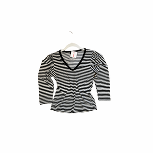 The Cecilia Stripe 3/4 Puff Sleeve