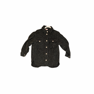 The Corrine  Pearl Button Shirt Jacket